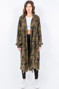 Camouflage Denim Trench Coat OLD AMERICAN BAZI