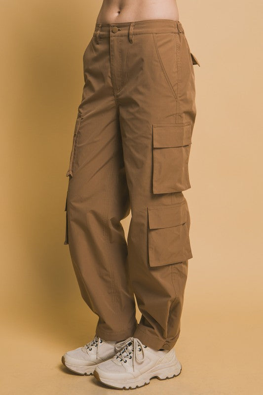 Cargo Pants With Snap Button STYLE MELODY, INC