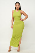 Sleeveless Side Slit Bodycon Dress JULIA