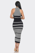 Mock Neck Sleeveless Midi Sweater Dress CAPSULLE