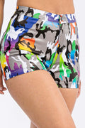 High-Waisted Camo Disco Shorts JC & JQ INC