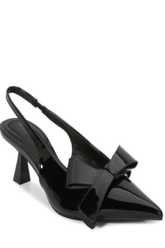 Pointed Toe Heel with Bow BERNESS