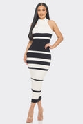 Mock Neck Sleeveless Midi Sweater Dress CAPSULLE