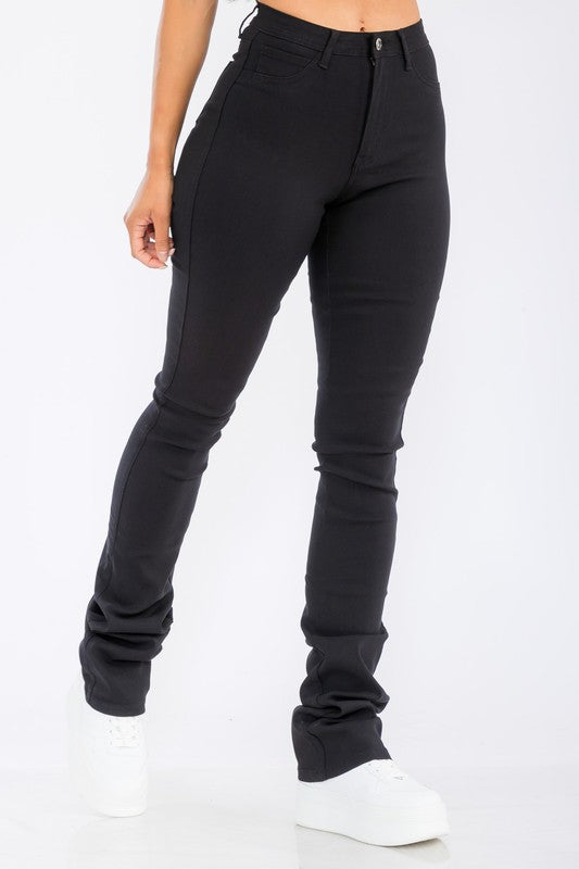 High Waisted Stacked Pants JC & JQ INC