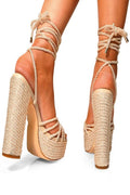 Chunky Rope Heel with Rope Laces LILIANA