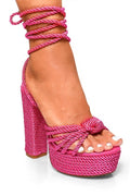 Chunky Rope Heel with Rope Laces LILIANA