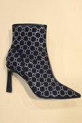 Rhinestone Mesh Bootie J.P ORIGINALS