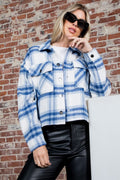 Wool Plaid Cropped Jacket 26 INTERNATIONAL