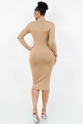 Keepin' it Classy Collared Ribbed Dress HERA COLLECTION