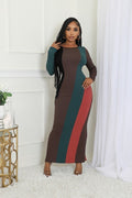 Knit Round Neck Long Sleeve dress GOODTIMES USA