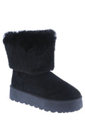 Fuzzy Faux Fur Slip On Boots WEEBOO INTERNATIONAL INC.