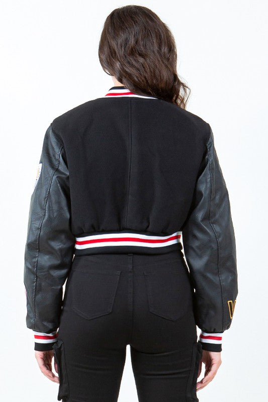 First Row Dropout Varsity Jacket