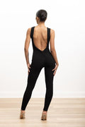 Back Detail Sleeveless Jumpsuit - OLD PRETTY KNIT