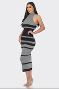 Mock Neck Sleeveless Midi Sweater Dress CAPSULLE