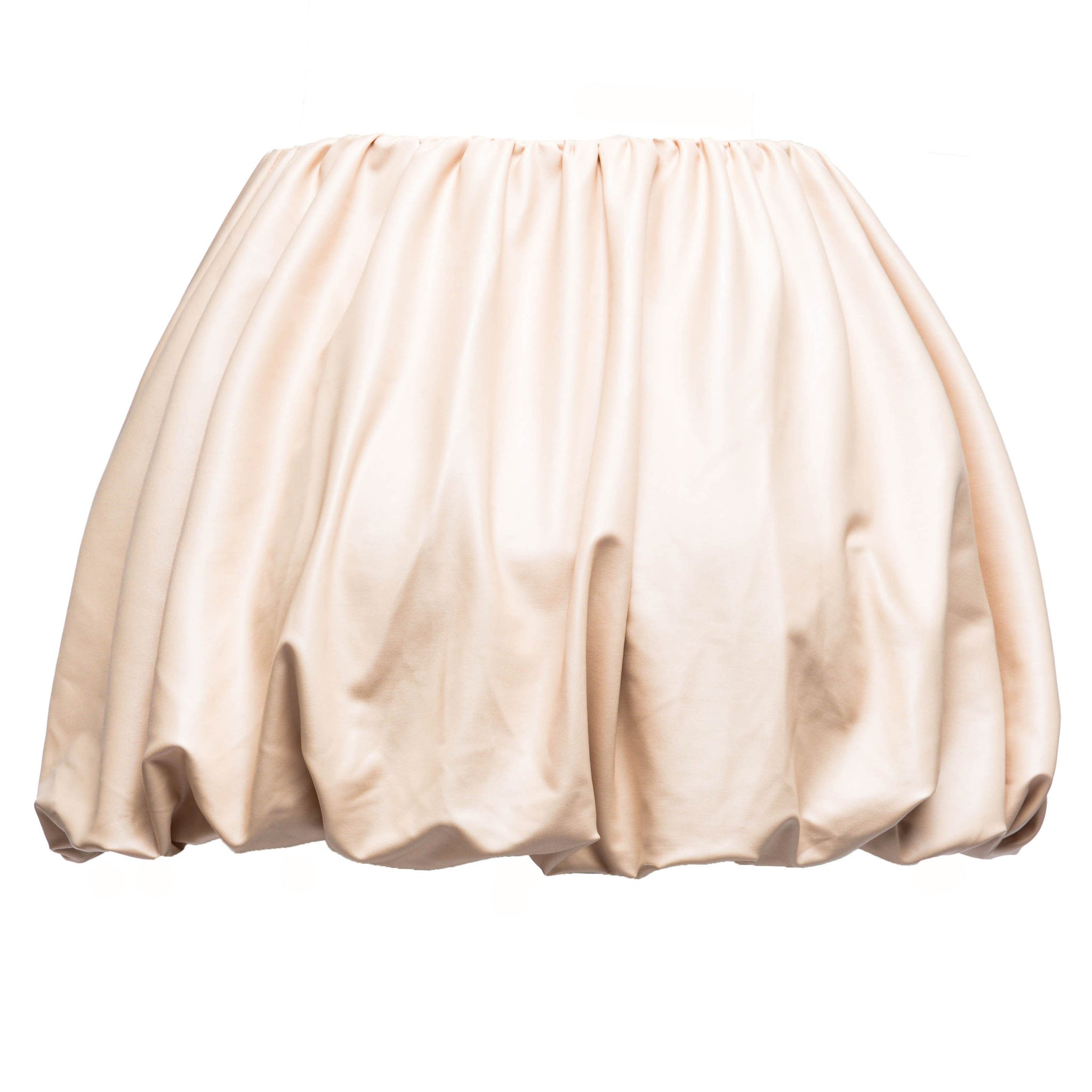 PU Leather Bubble Mini Skirt K TOO