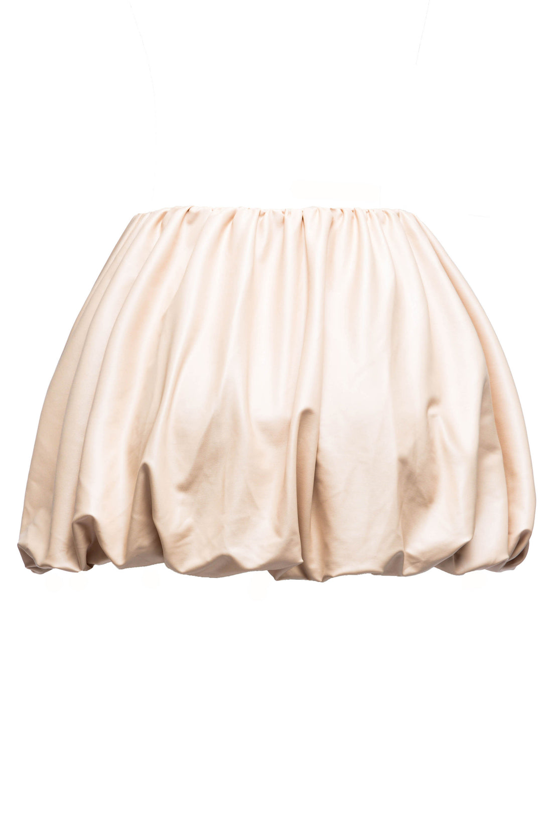 PU Leather Bubble Mini Skirt K TOO