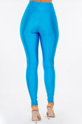 High Waist Shiny Leggings LETS GO APPAREL