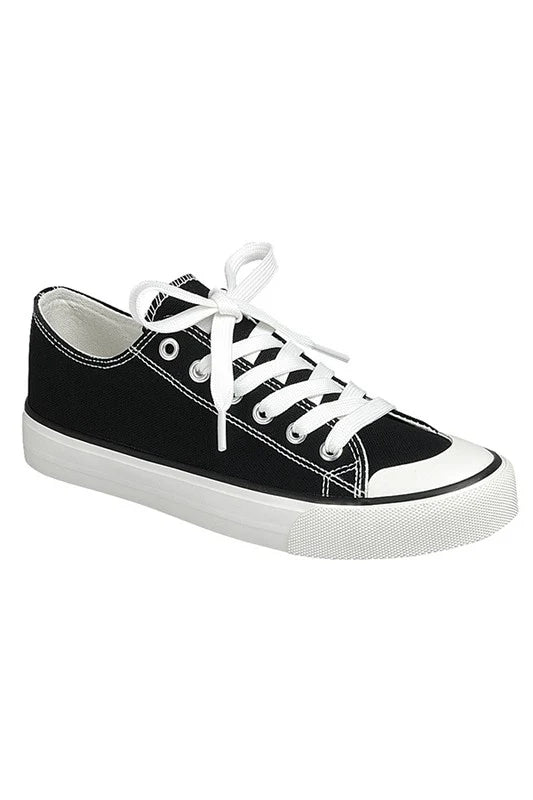 Low Top Canvas Sneakers FOREVER LINK INTL INC