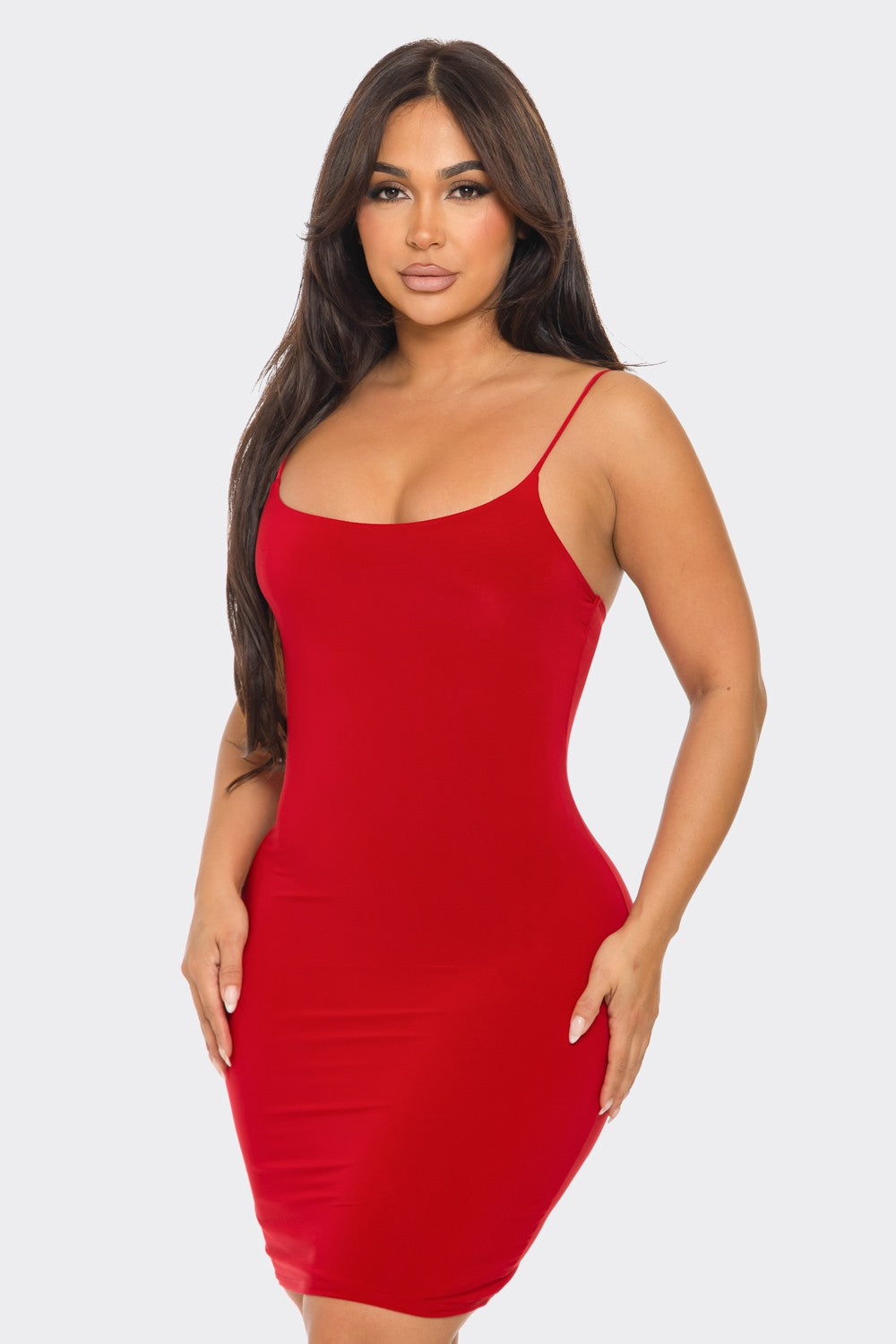 Spaghetti Strap Mini Dress LETS GO APPAREL