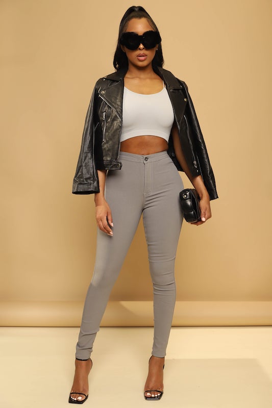 Super Stretch Classic High Waisted Pants JC & JQ INC