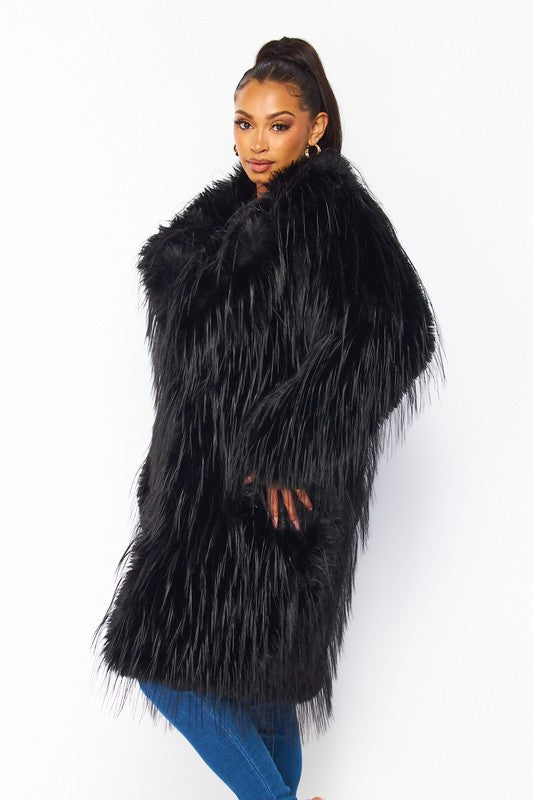 Long Faux Fur Coat HOT & DELICIOUS