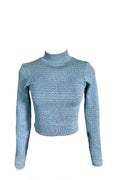 Mock Neck Long Sleeve Sweater Top EHL IMPORTS