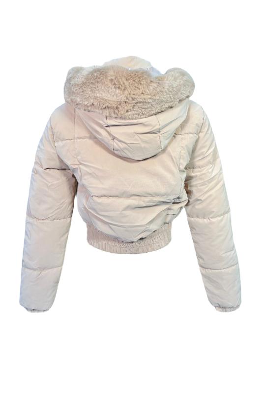 Puffed Fur Hoodie Jacket shopiris