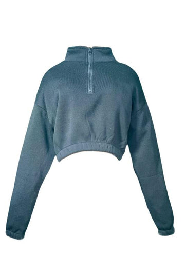 Fleece High Neck Quarter Zip Up