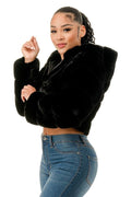 Fur Hooded Jacket 36 POINT 5