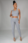 Sleeveless Crop Top And Leggings Sets DAISY