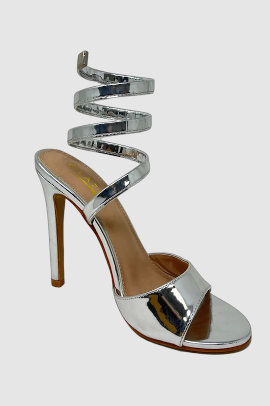 Spiral Strap Heels ELEGANCE FOOTWEAR