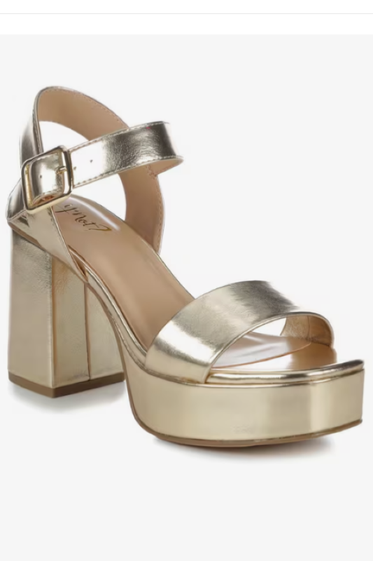 Platform Heel with Ankle Strap FORTUNE DYNAMICS