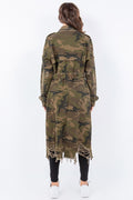 Camouflage Denim Trench Coat OLD AMERICAN BAZI