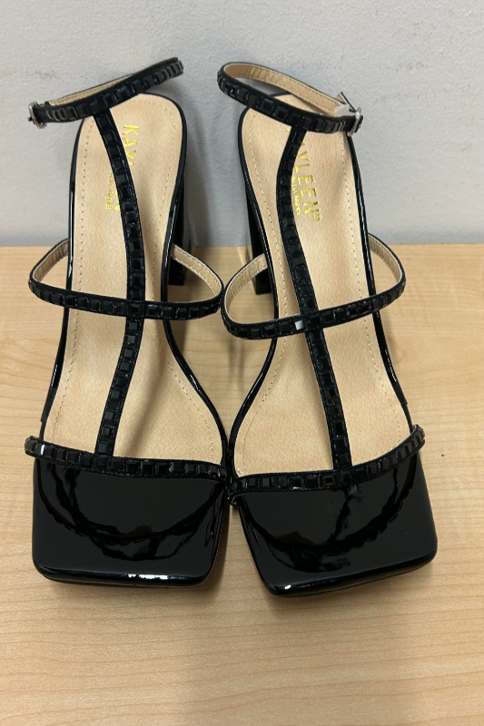 Thick Sole Sandal with Rhinestone Straps DDK FOOTWEAR