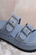 Casual Double Buckle Strap Sandal J.P ORIGINALS