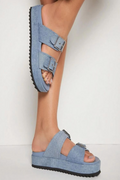 Casual Double Buckle Strap Sandal J.P ORIGINALS