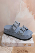 Casual Double Buckle Strap Sandal J.P ORIGINALS