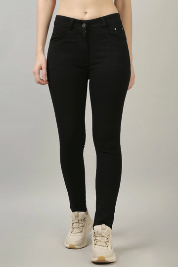 Washed Out Skinny Jeans - Black AWESOME CONCEPT INC