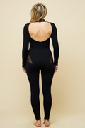 Mock Neck Mesh Longsleeve Catsuit ANWND