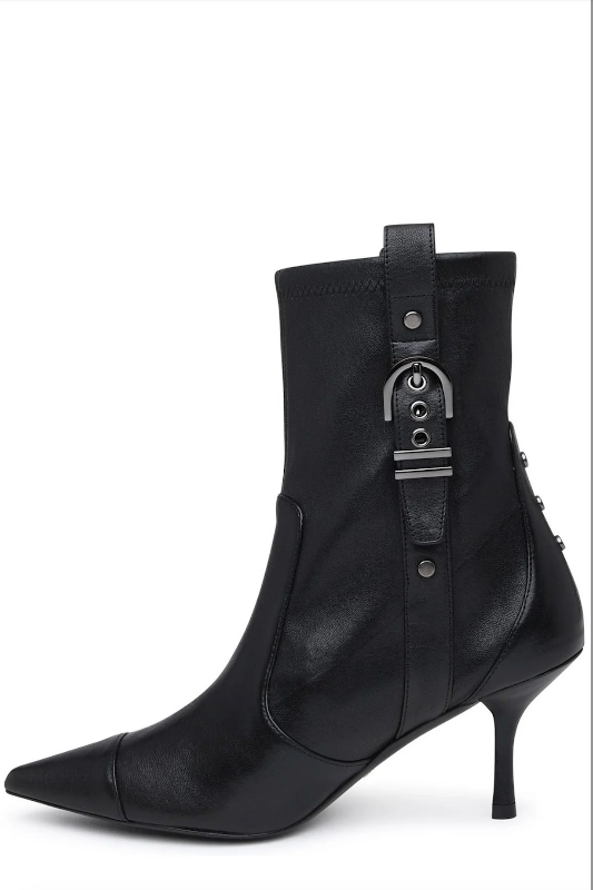 Pointed Toe PU Booties LEGEND FOOTWER INC