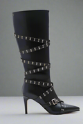 A Senorita's Cross Buckle Stiletto Boot LEGEND FOOTWER INC