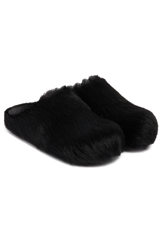 Fur Slide SPRING LAND FOOTWEAR INC