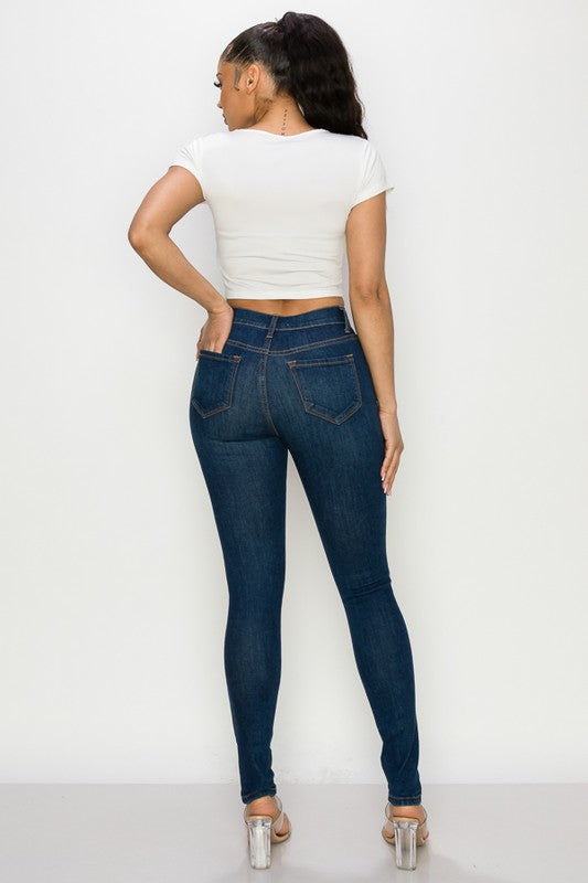 High Rise Skinny 2 Pocket Jeans ENCORE JEANS.CORP