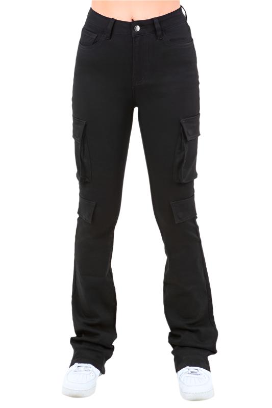 Stacked Cargo Pocket Panel Pants