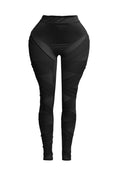 Criss Cross Mesh Leggings K TOO