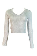 Long Sleeve V-Neck Sweater Top EHL IMPORTS