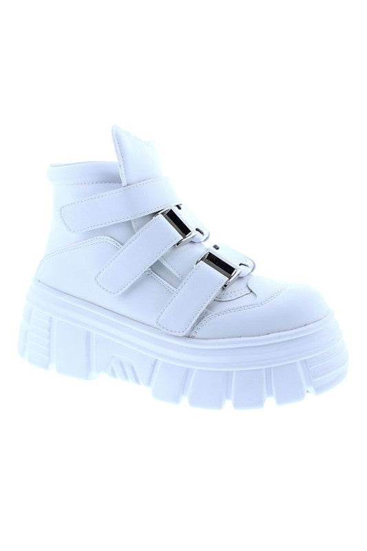 High Top Buckle Velcro Sneaker 1 BEST DEAL 4 LESS