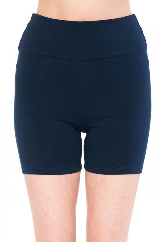 High Waist Knit Bike Short AMBIANCE APPAREL