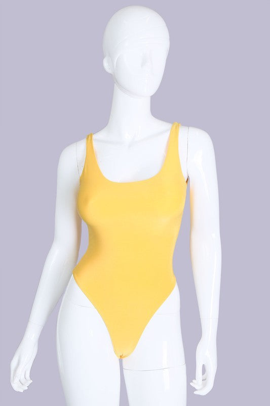 Basic Tank Solid Bodysuit LETS GO APPAREL